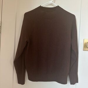 Everlane Women's Cashmere Turtleneck Sweater Brown